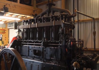 Early Large Hall-Scott Engine - Coolspring Power Museum Video Image